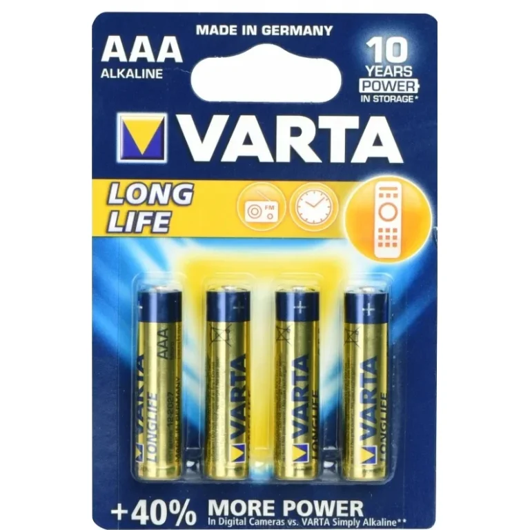 BATERIE ALKALICZNE AAA VARTA LR03 LONGLIFE BL./4